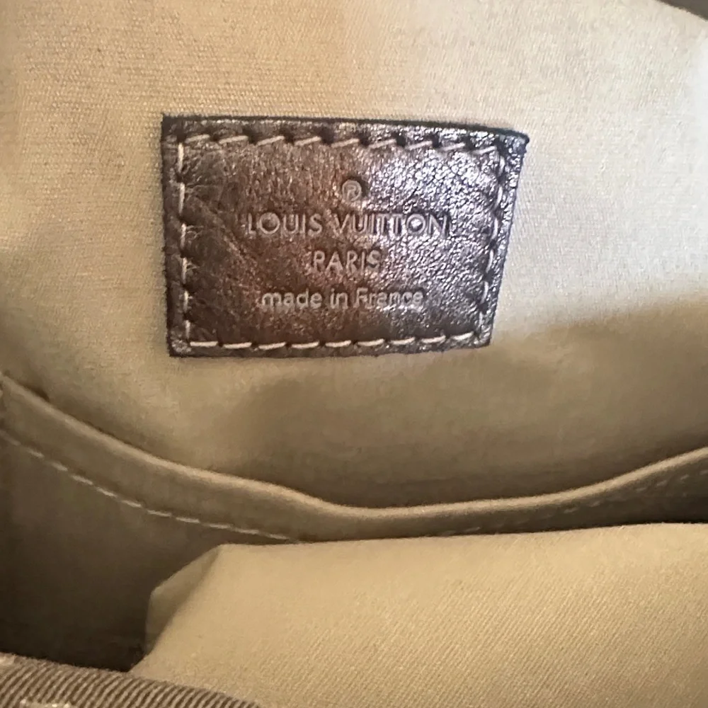 Authentic Louis Vuitton Manon gray Jean GM Mini Lin Manon Monogram Shoulder Bag
